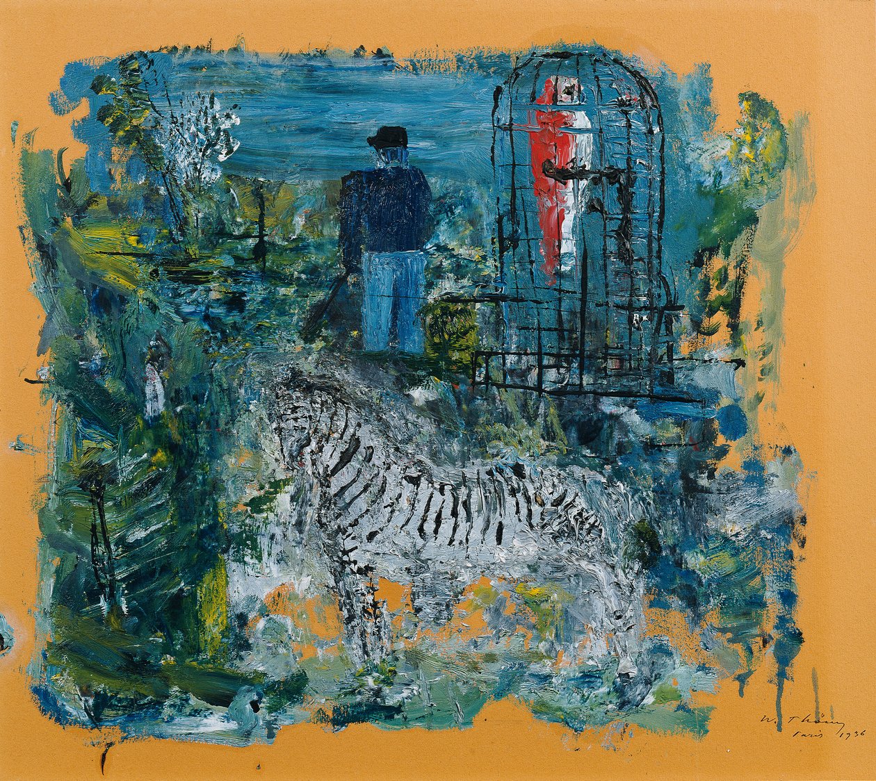 Jardin des Plantes in Parijs door Wilhelm Thöny