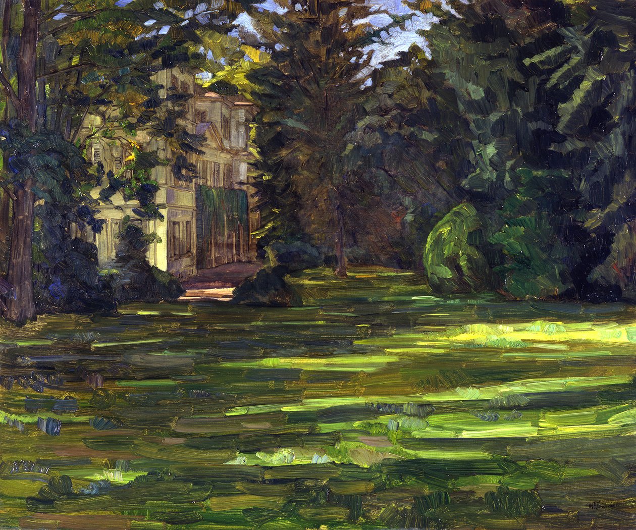 Kasteel Hemsbach door Wilhelm Trübner