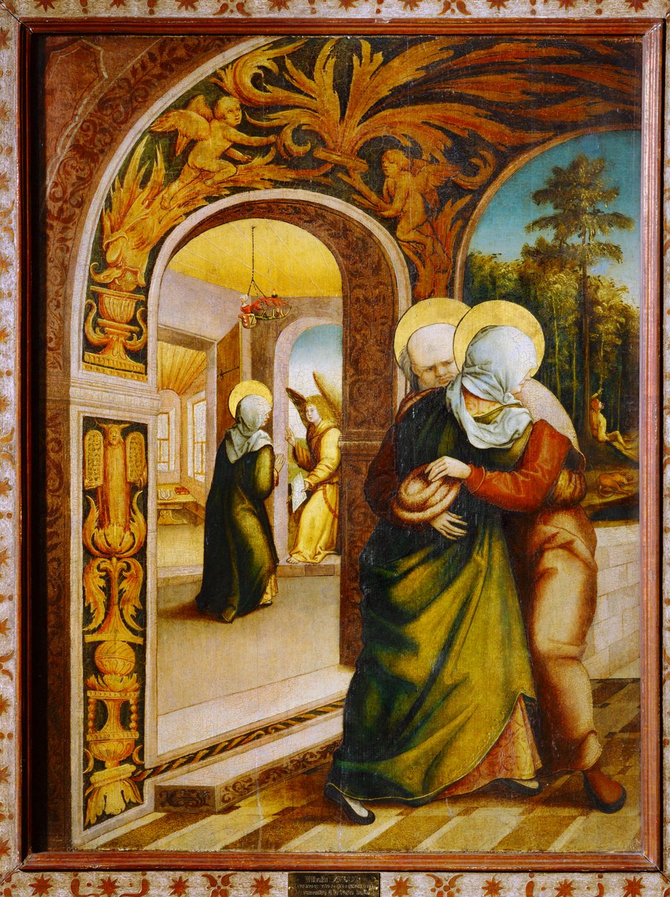 La Rencontre a la Porte Doree - Bijeenkomst van Anne ... door Wilhelm Ziegler
