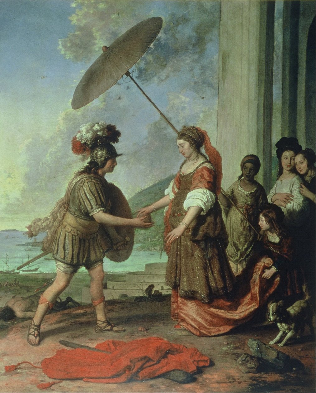 Theseus en Ariadne door Willem Strijcker