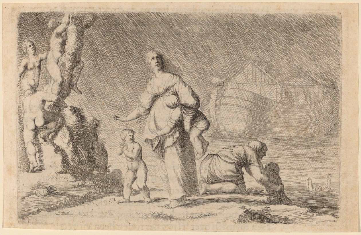 De Ark van Noach en de Zondvloed door Willem Basse