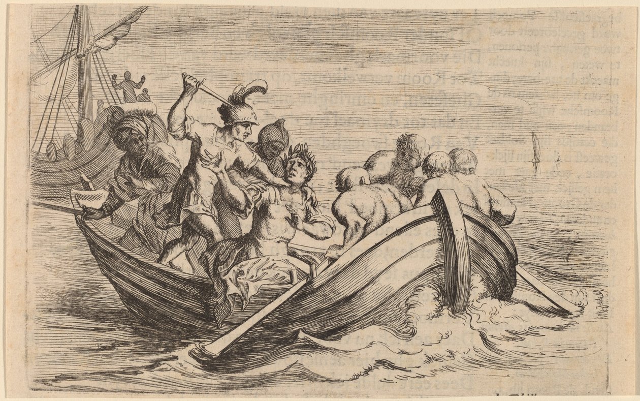 De Steekpartij van Pompeius door Willem Basse