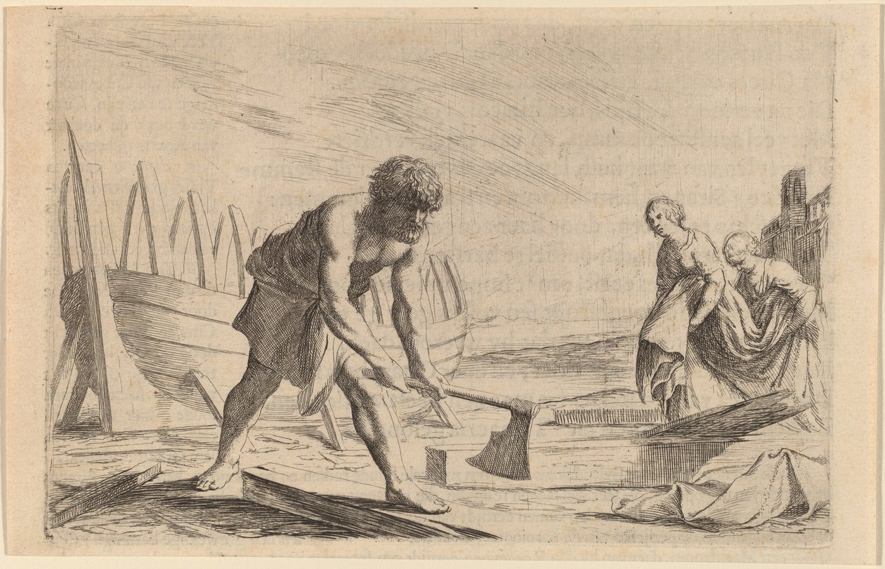 Odysseus op het Eiland van de Godin Calypso door Willem Basse