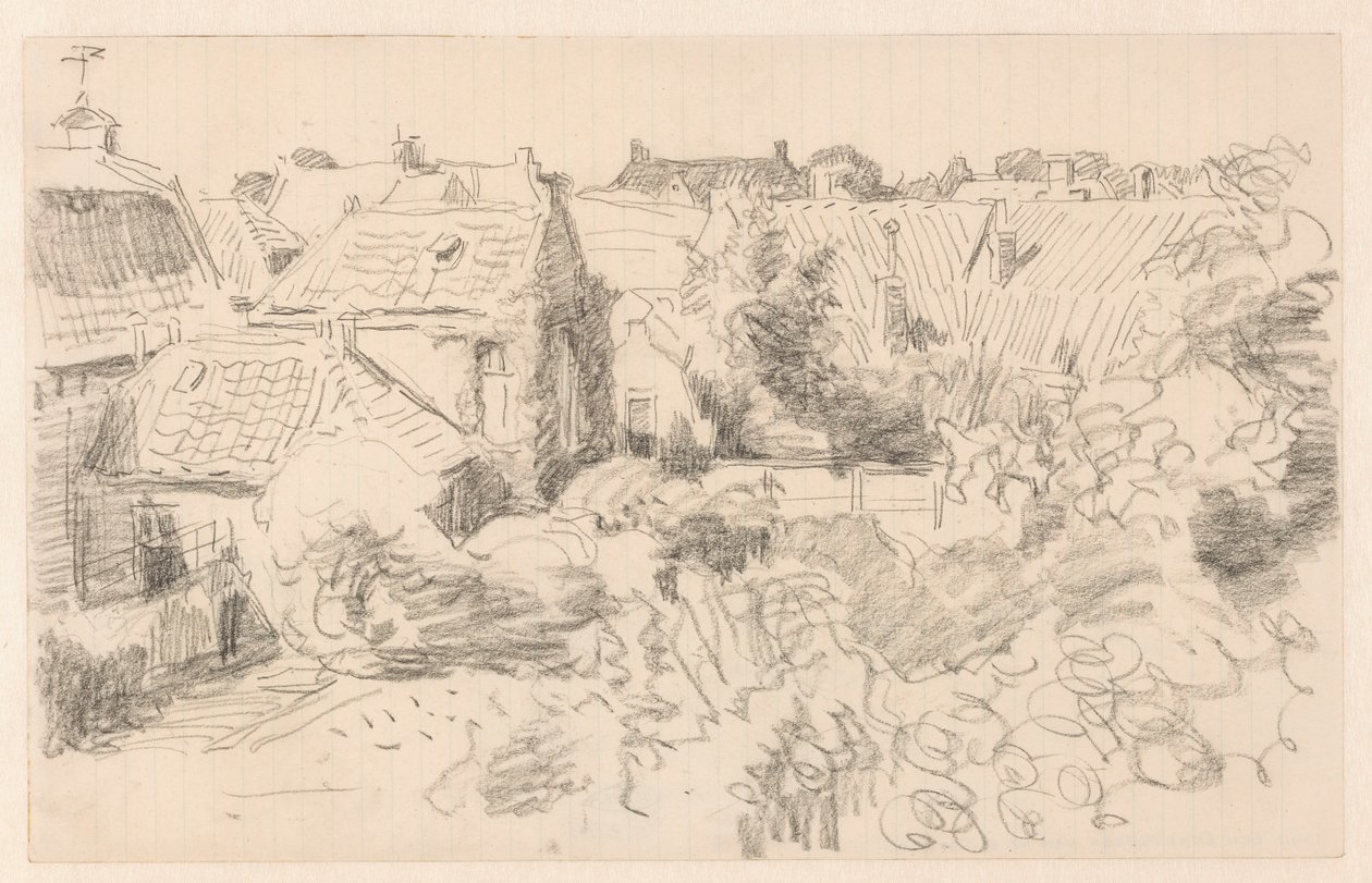 Daken en tuinen in Enkhuizen door Willem Bastiaan Tholen