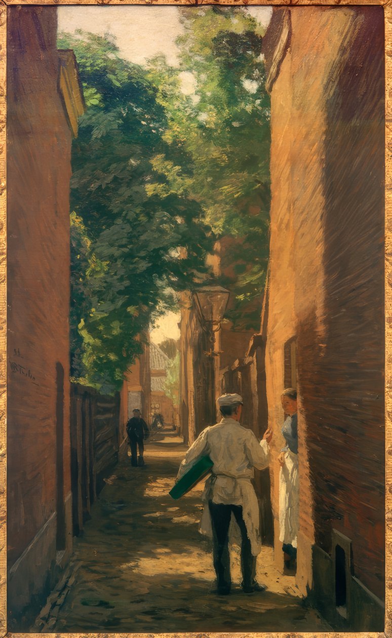 Steeg in Den Haag door Willem Bastiaan Tholen