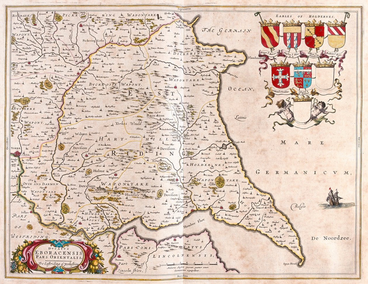 Oostelijk deel van Yorkshire, in 
