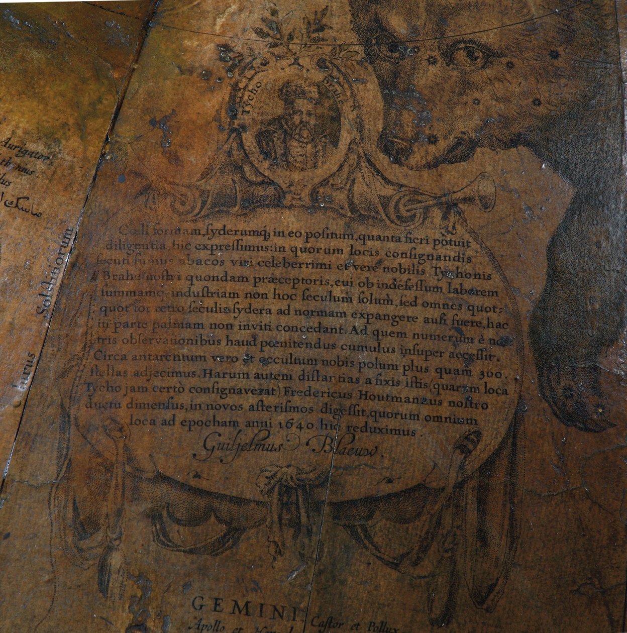 Groot paar bibliotheekglobes, de aardse 1645/48, de hemelse na ca. 1630 door Willem Blaeu