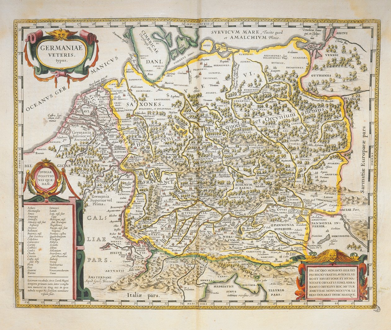 Veteris Germany uit Theatrum Orbis Terrarum door Willem Bleau, Amsterdam door Willem Blaeu