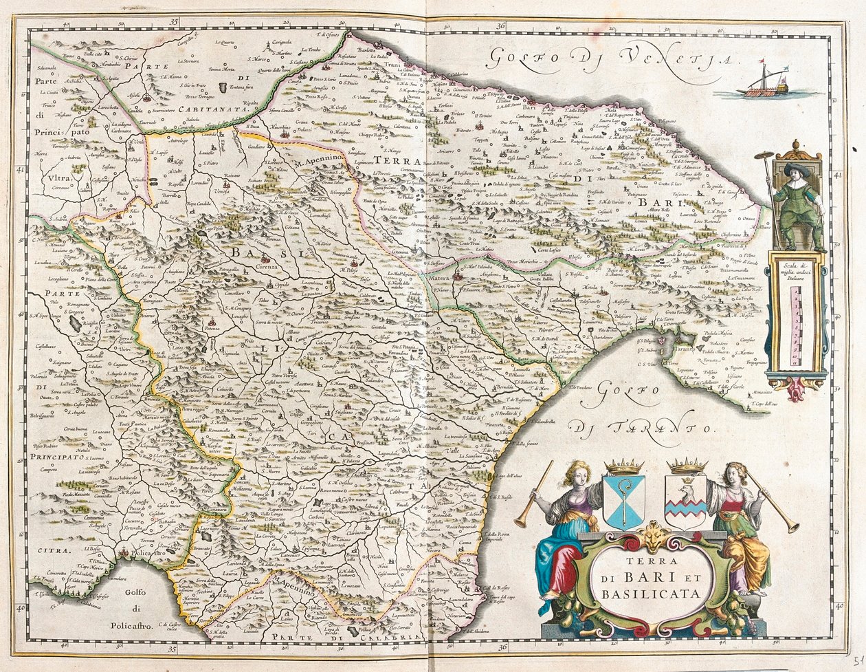stad Bari en Basilicata, Italië, in 
