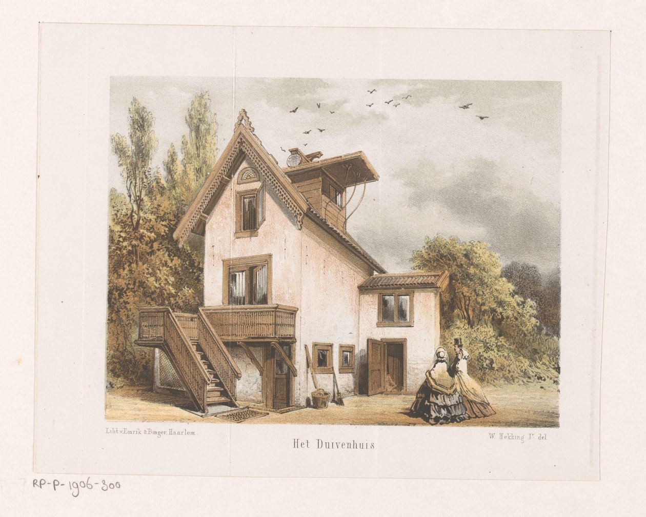 Duivenhuis in Artis door Willem Hekking jr.