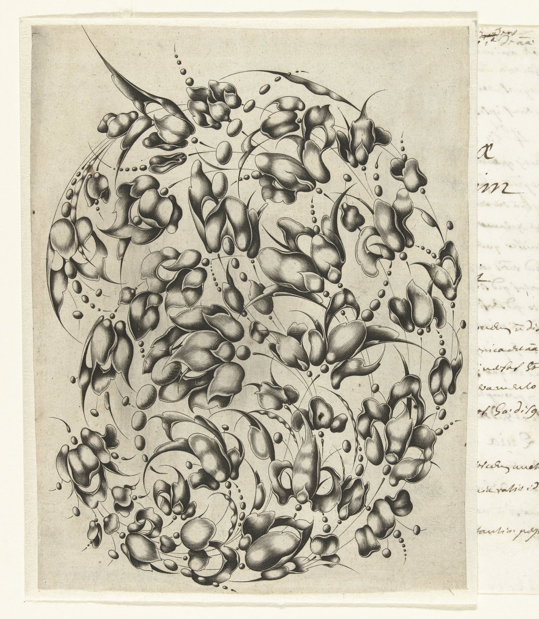 Goudsmidsboeket met gestileerde bloemen en bladeren door Willem Hondius