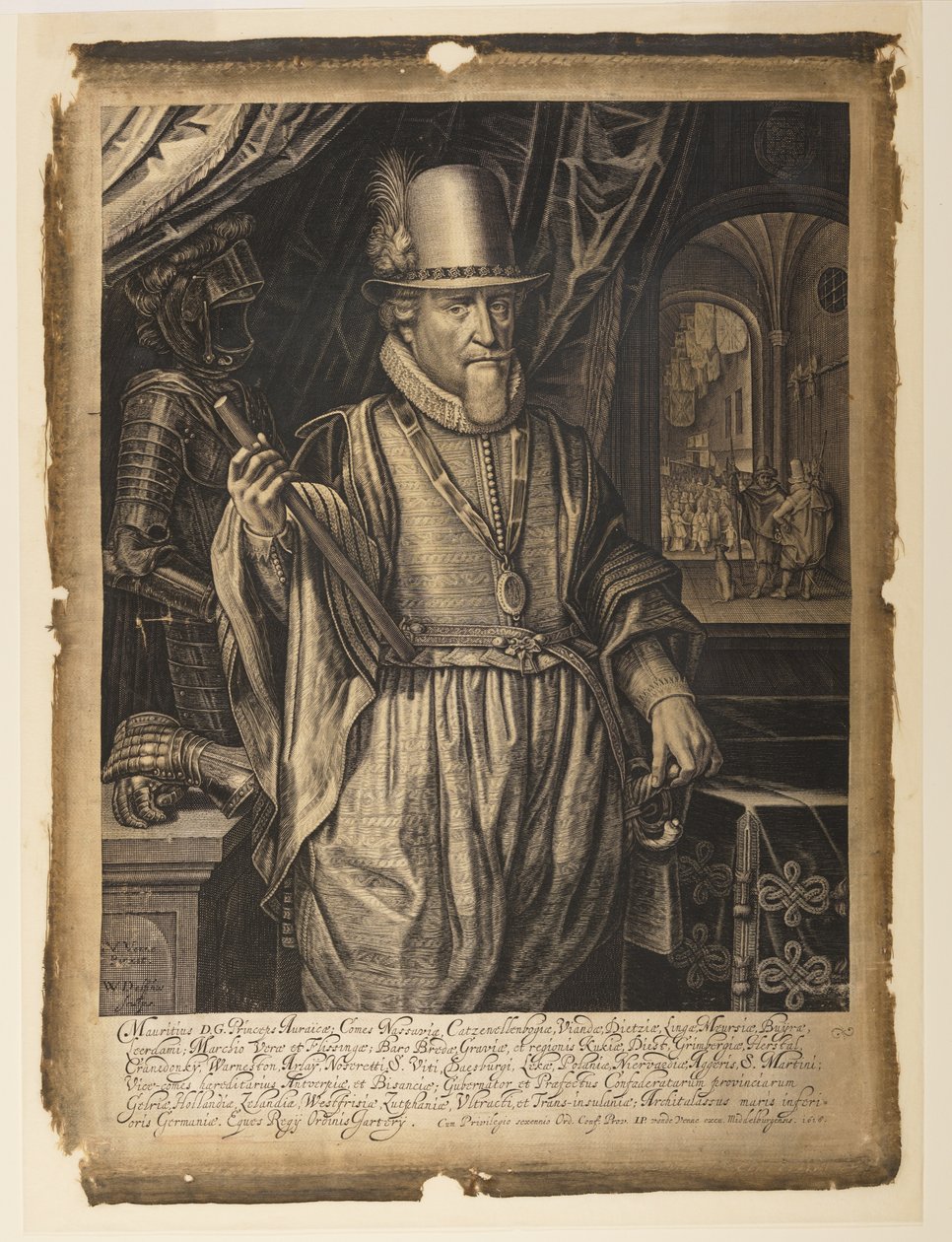 Maurits, Prins van Oranje-Nassau door Willem Jacobsz. Delff