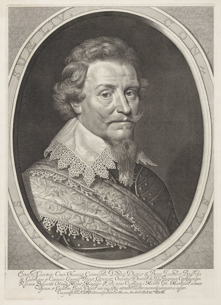 Portret van Ernst Casimir, graaf van Nassau-Dietz door Willem Jacobsz Delff