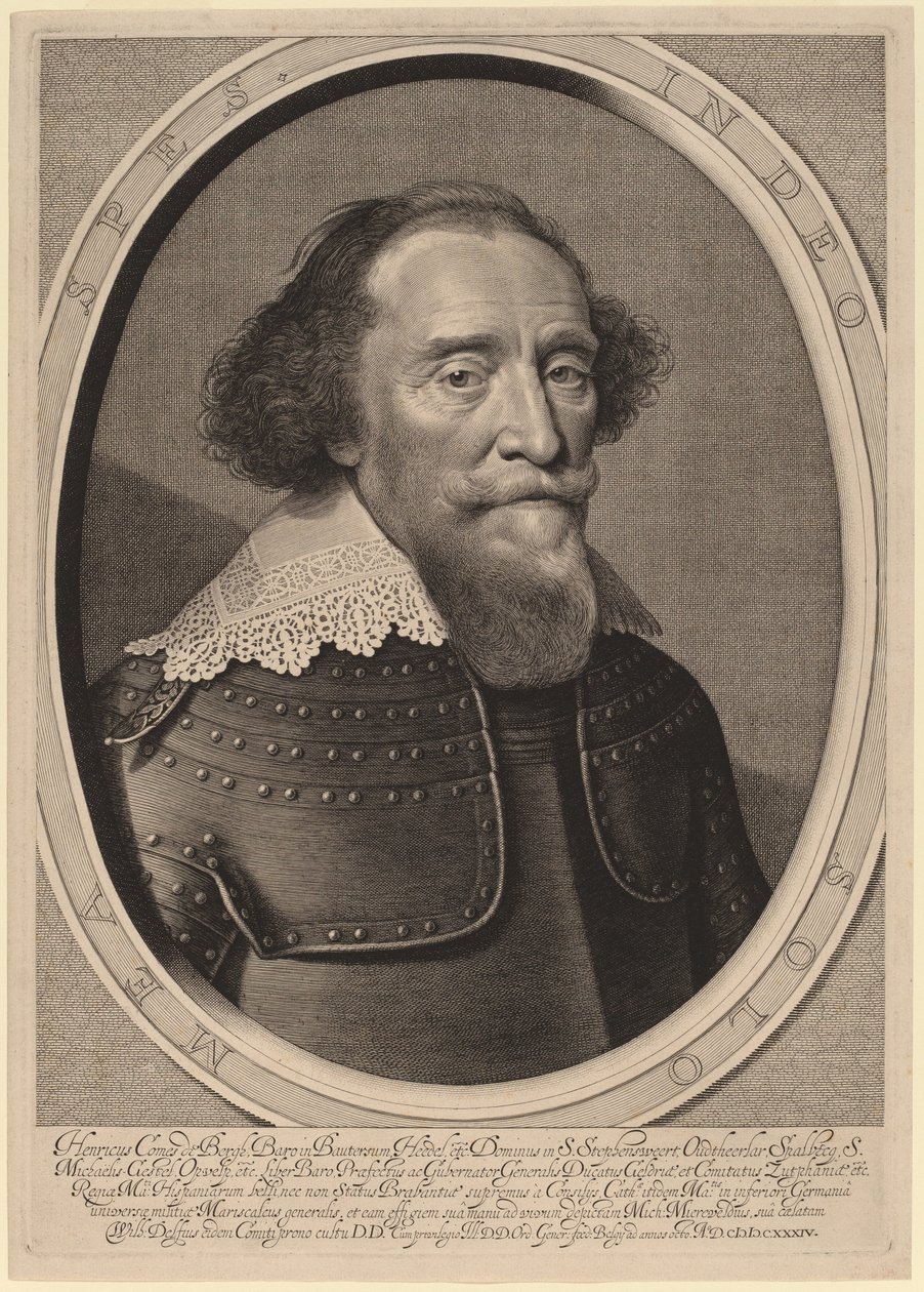 Henry, Graaf de Bergh door Willem Jacobsz Delff after Michiel van Miereveld