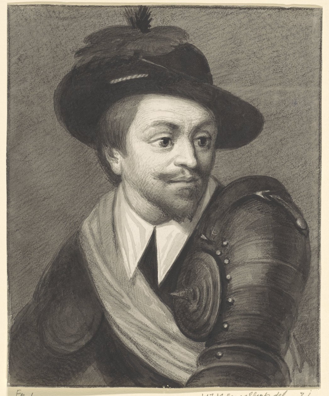 Portret van Adolf, graaf van Nassau door Willem Jodocus Mattheus Engelberts