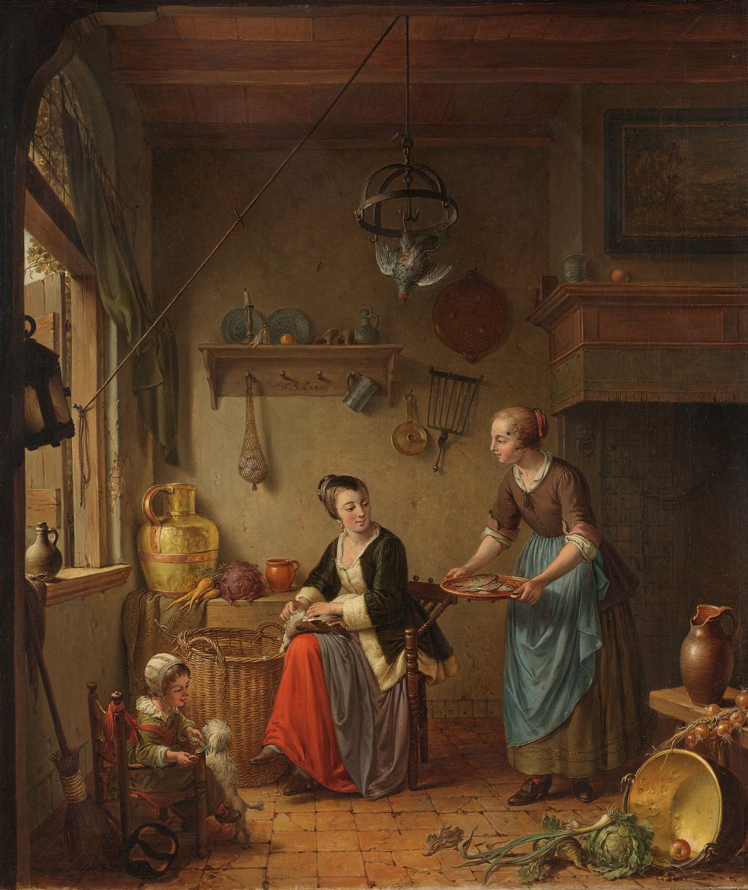 De keuken door Willem Joseph Laquy