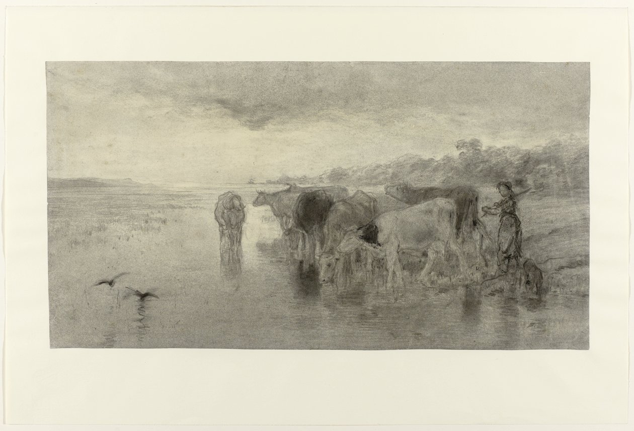 Zonsondergang door Willem Maris