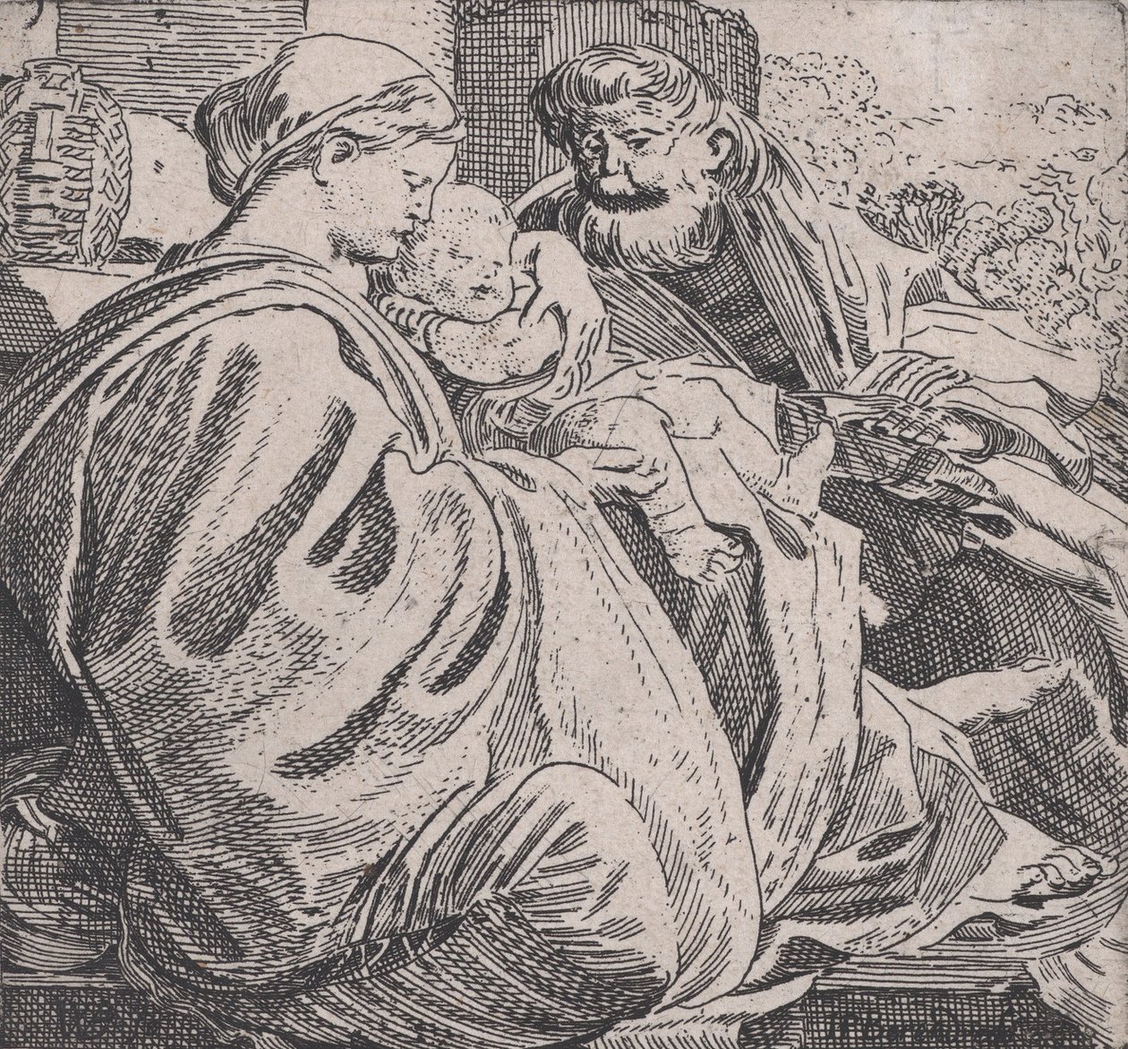 De Heilige Familie Rustend, ca. 1615 door Willem Pietersz. Buytewech