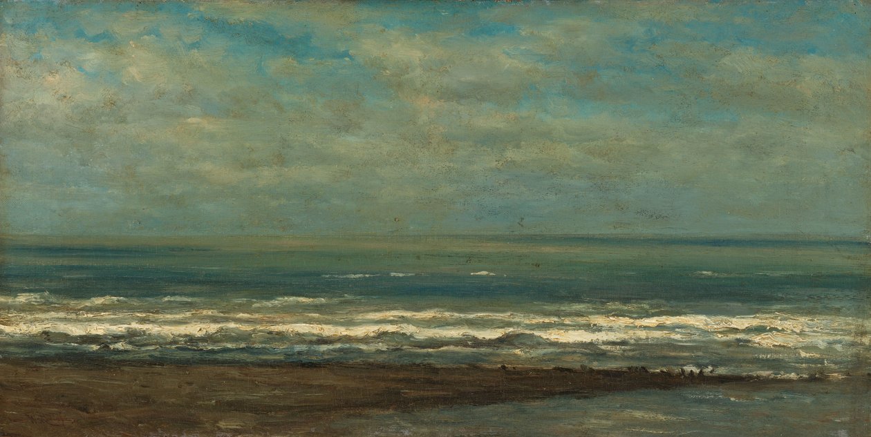 Zeegezicht bij Heijst, ca.1868 (olieverf op doek) door Willem Roelofs