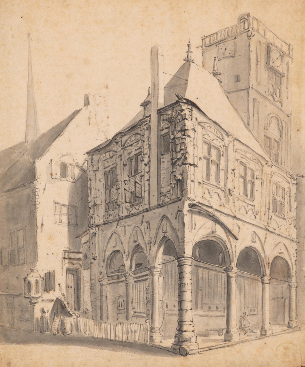 De Vierschaar van het oude stadhuis van Amsterdam door Willem Schellinks