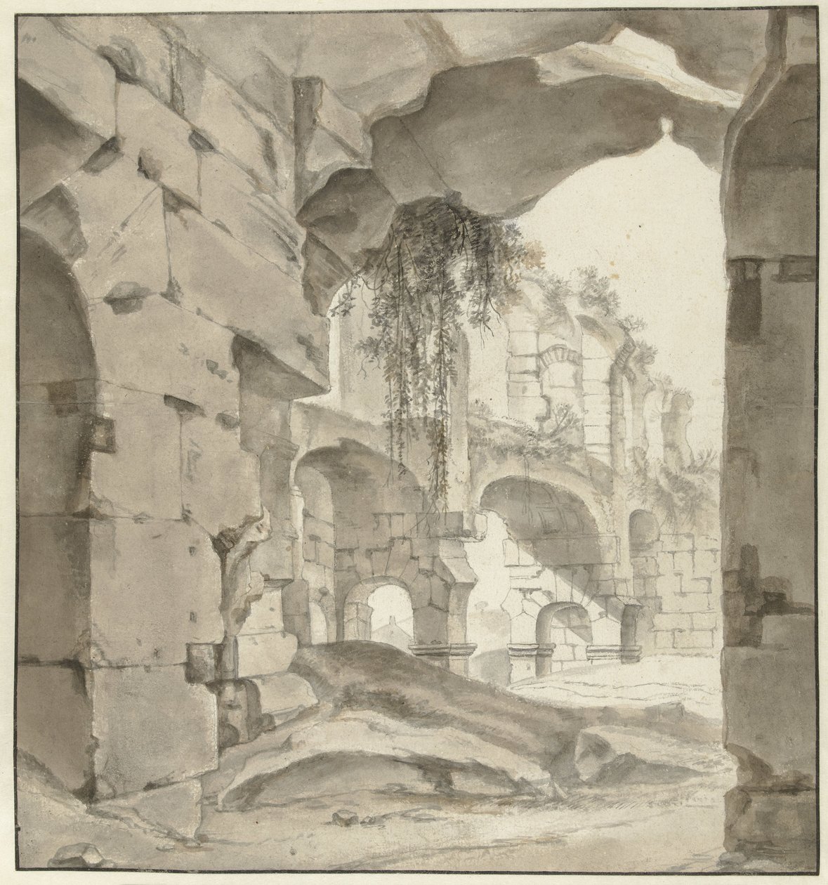 Romeinse ruïnes door Willem Schellinks