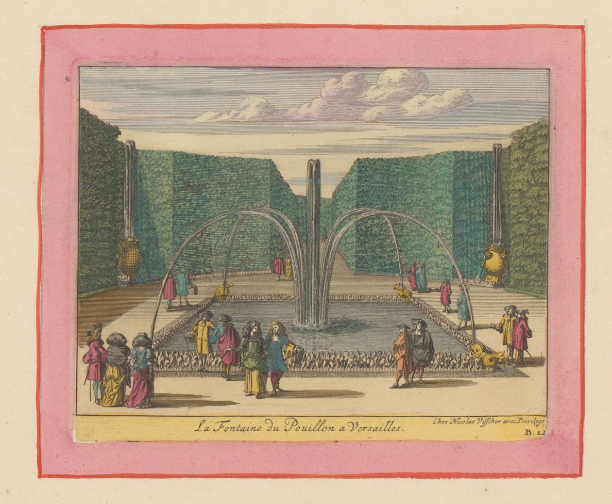 Brunnen von Pouillon in den Gärten von Versailles door Willem Swidde