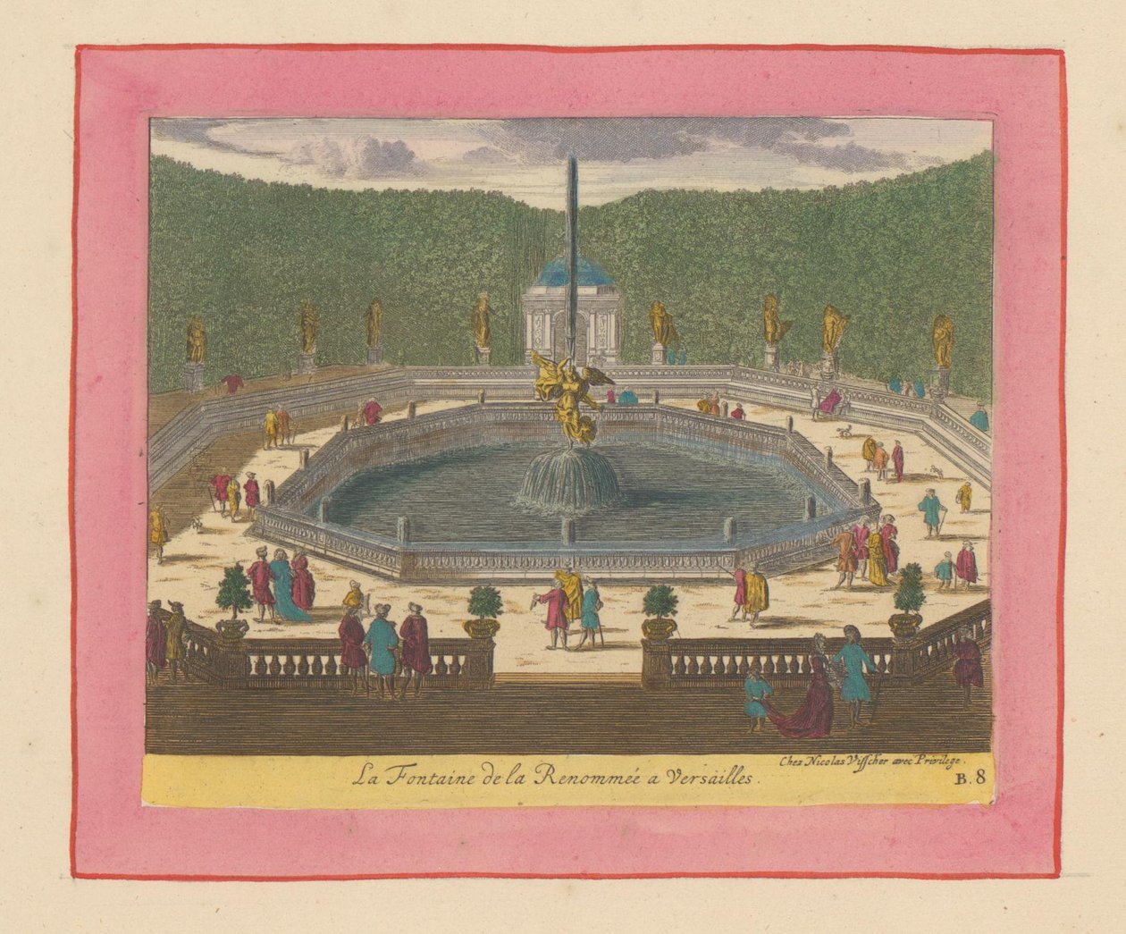 Brunnen des Ruhms in den Gärten von Versailles door Willem Swidde