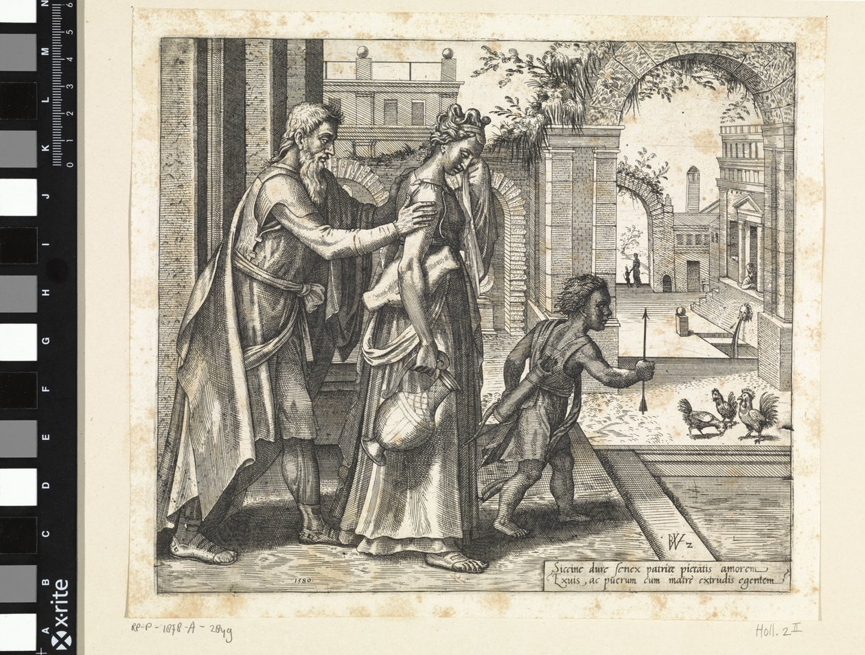 Verdrijving van Hagar en Ismaël Geschiedenis van Hagar en Ismaël (serie) door Willem Thibaut