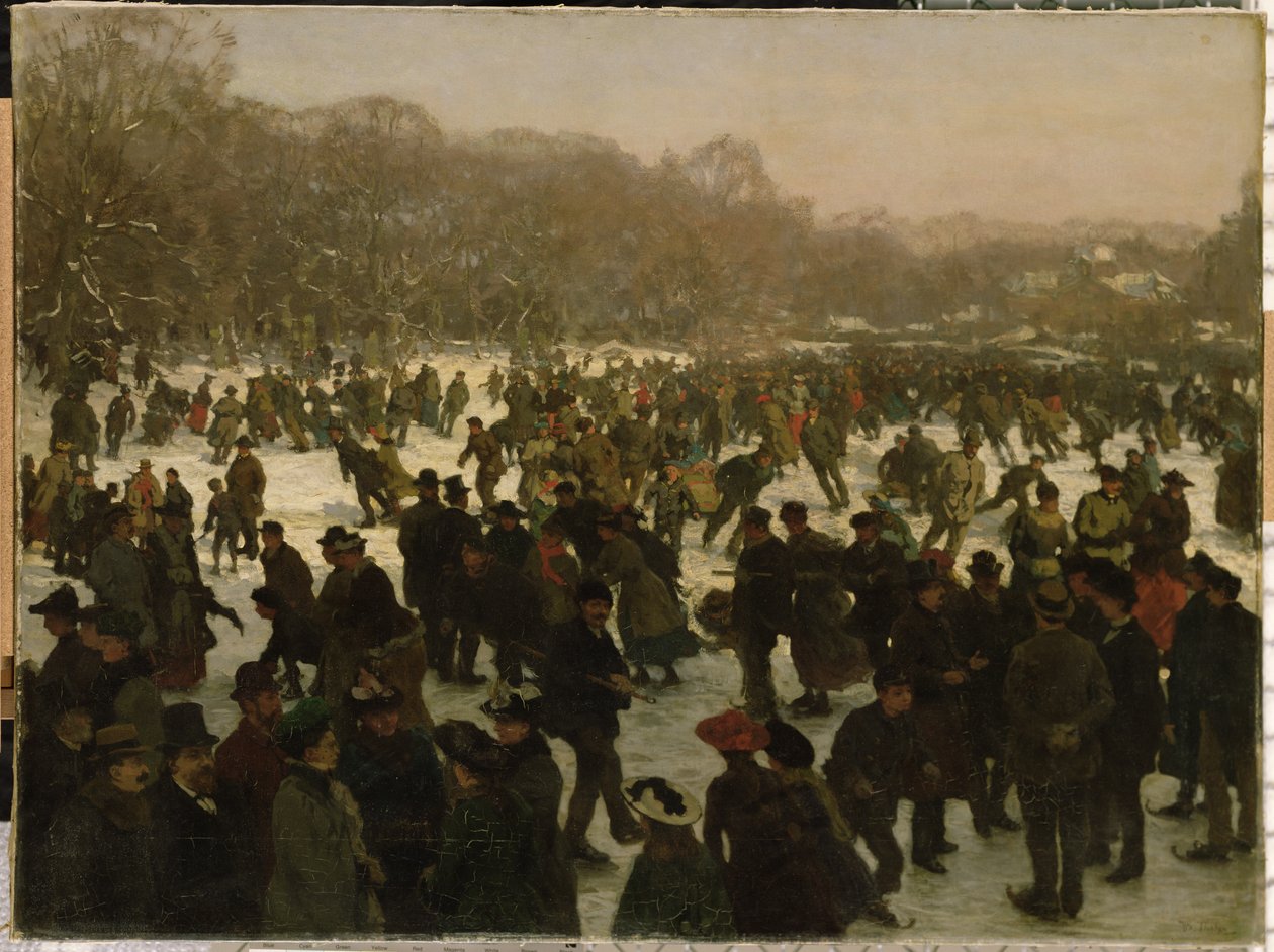Schaatsen in Haagse Bos door Willem Tholen
