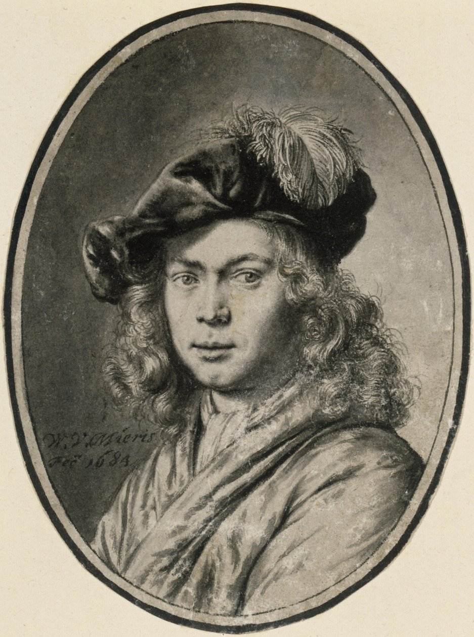 Bildnis eines jungen Mannes door Willem Van Mieris