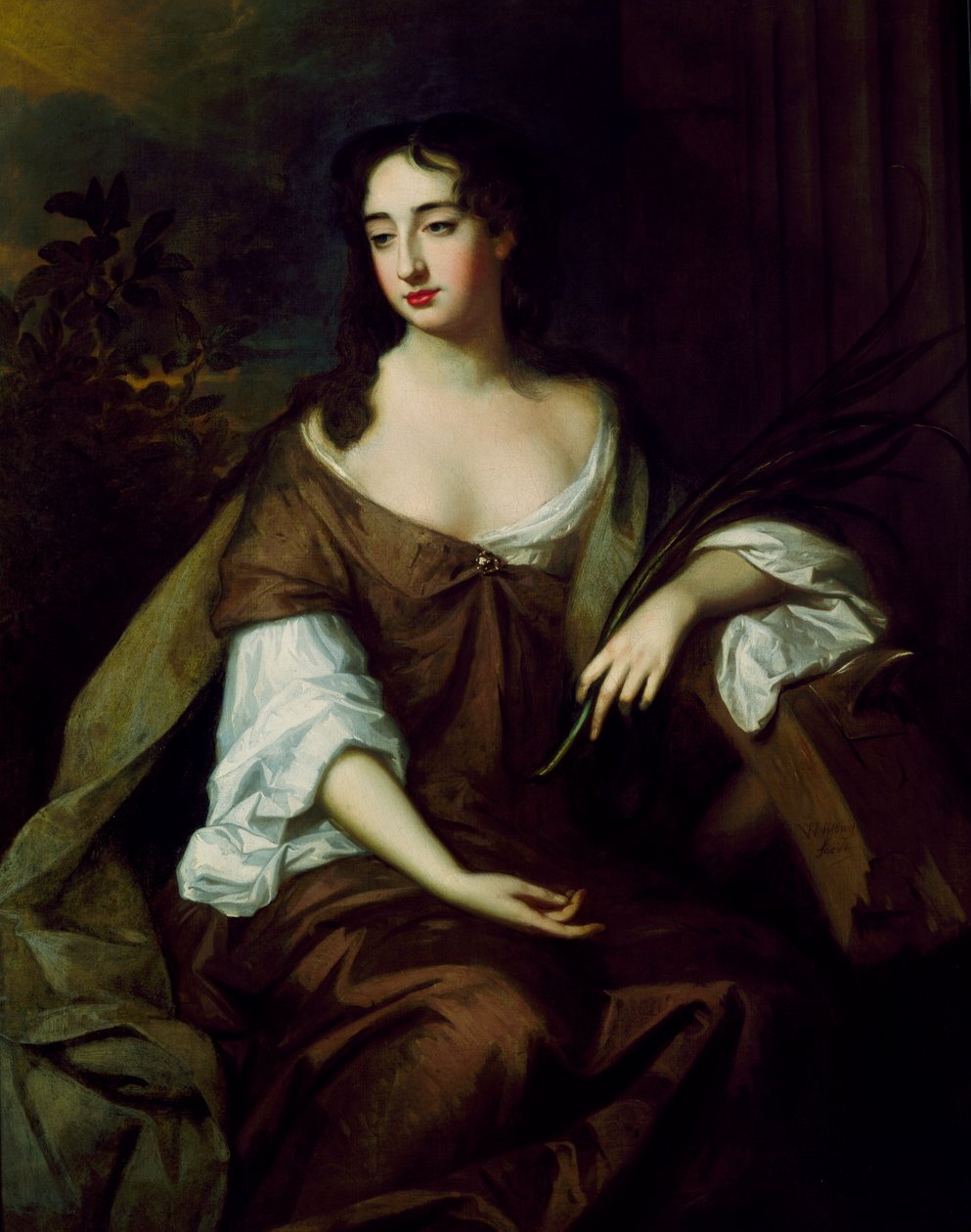 Een Dame als St. Catharina door Willem Wissing