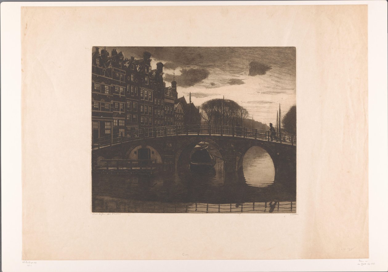 Brouwersgracht, Amsterdam door Willem Arnoldus Witsen