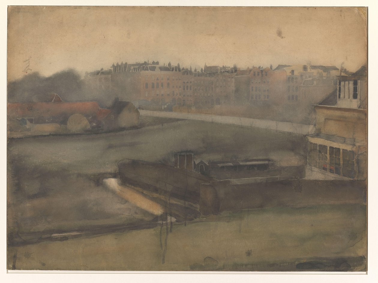 Gezicht bij het Oosterpark te Amsterdam door Willem Arnoldus Witsen