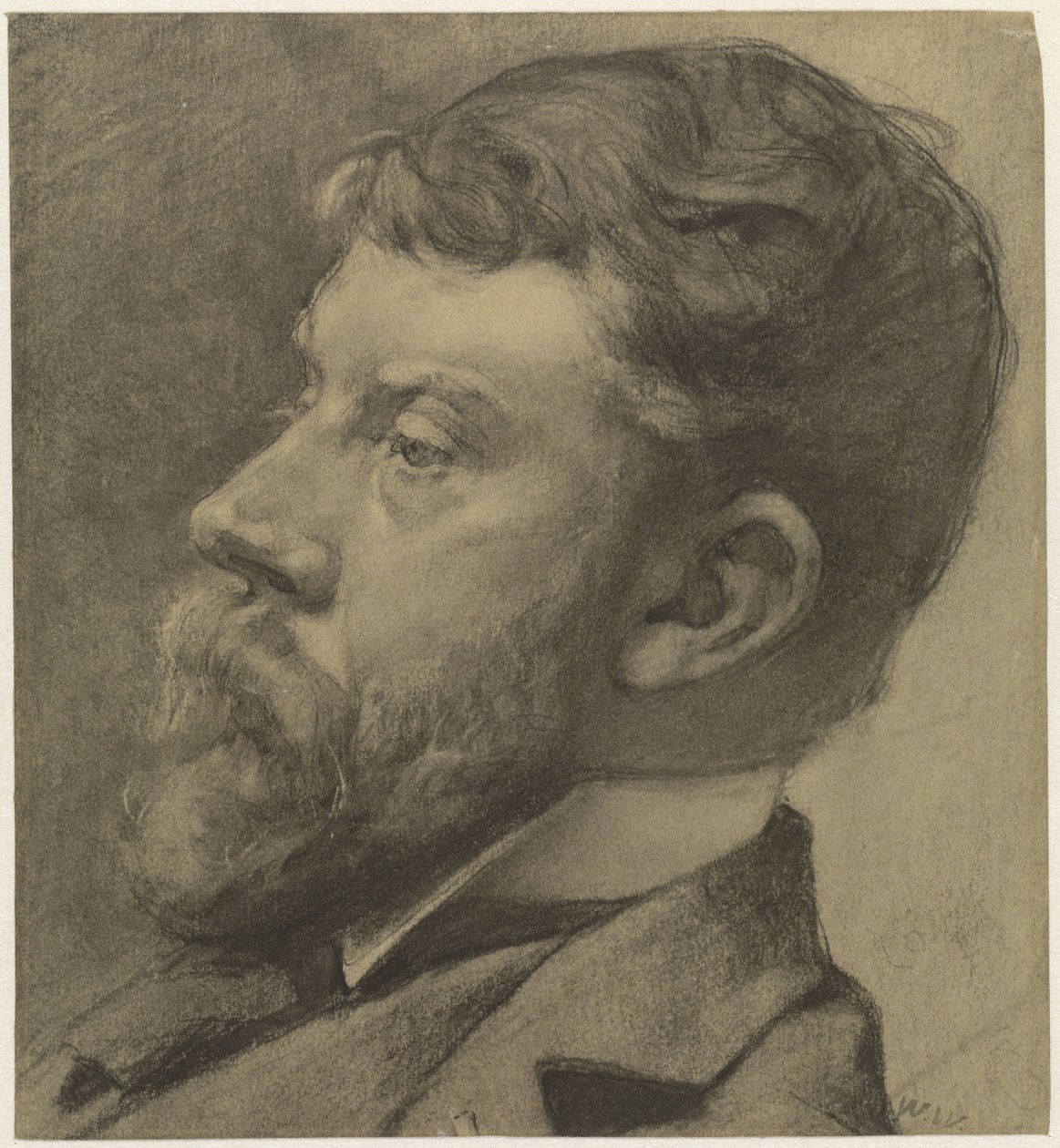 Portret van George Hendrik Breitner door Willem Witsen