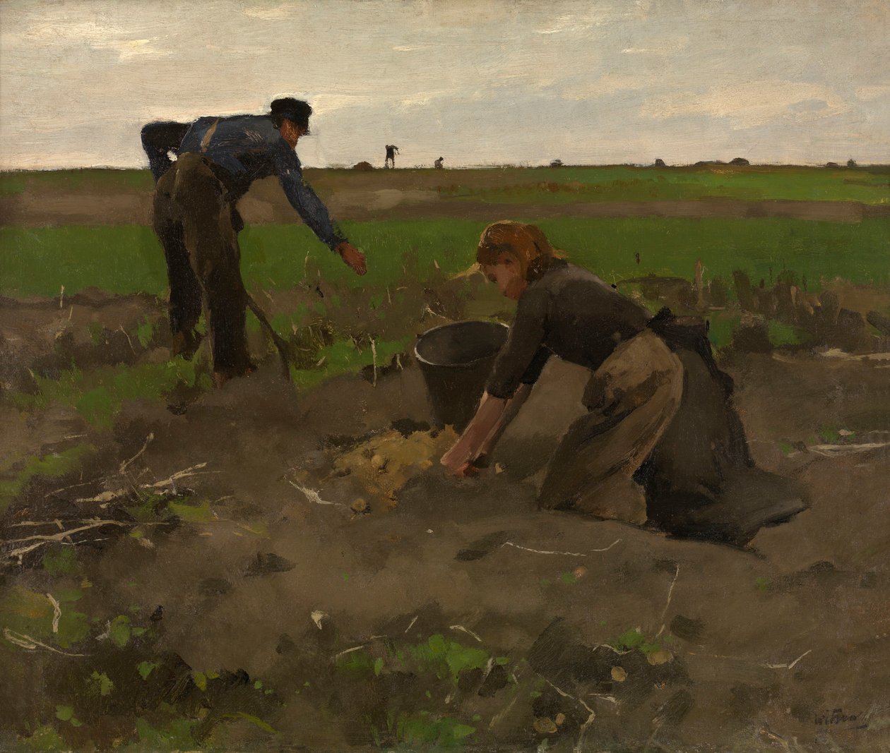 Aardappeldelvers door Willem Witsen