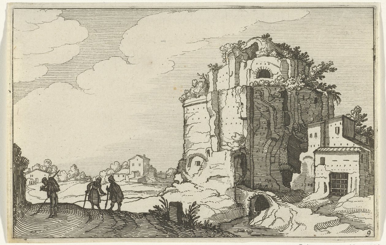 Romeinse ruïne door Willem van Nieulandt (II)