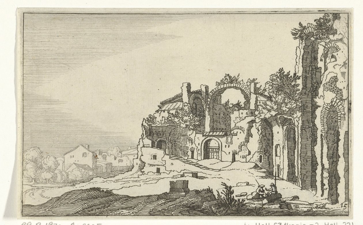 Thermen van Diocletianus door Willem van Nieulandt (II)