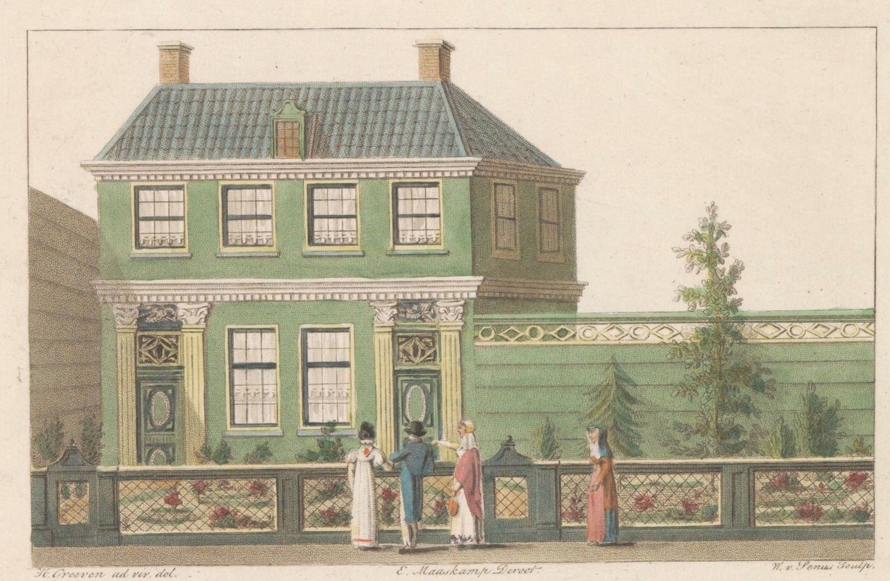 Pand aan Oostzijde 219 te Zaandam, 1824 door Willem van Senus