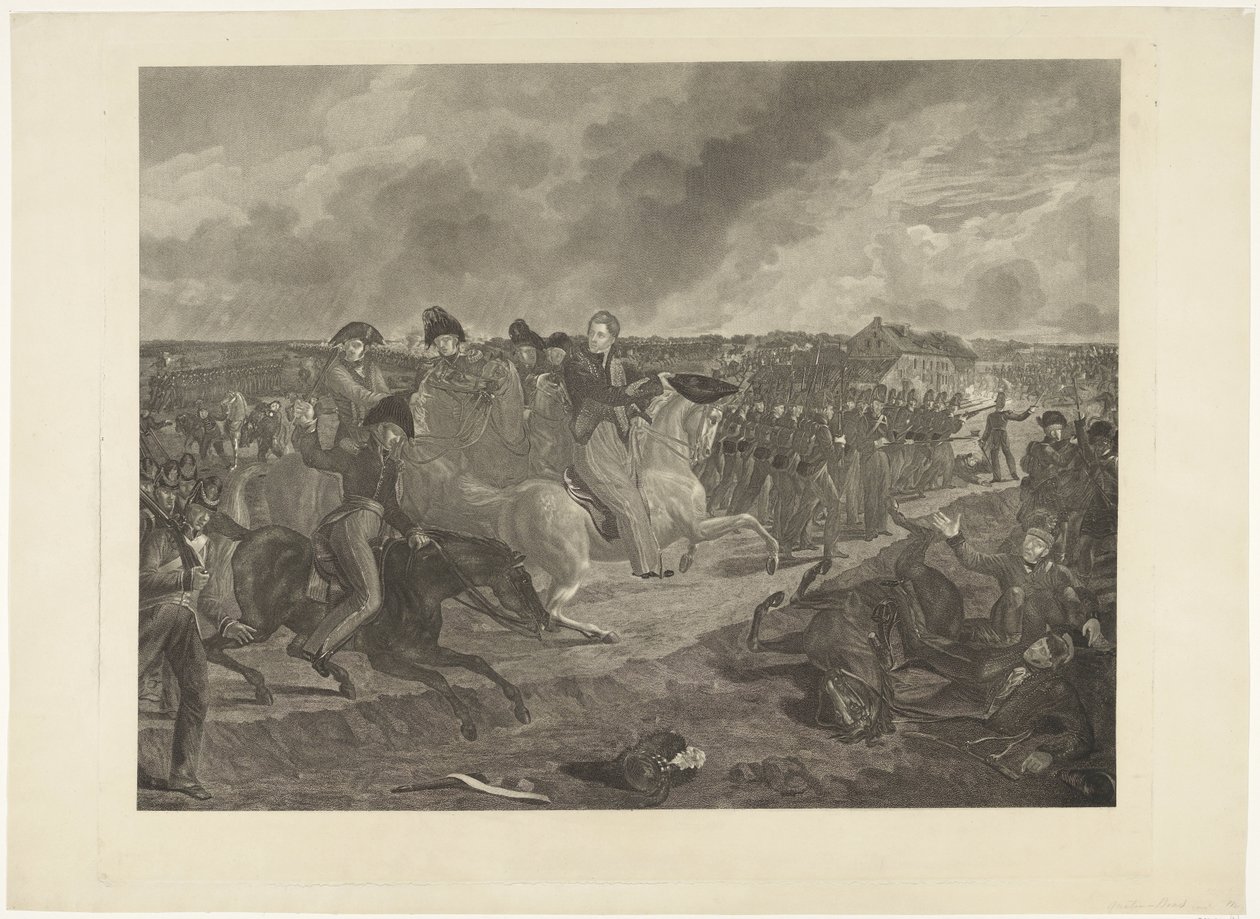 Prins van Oranje in de slag bij Quatre-Bras, 1815 door Willem van Senus