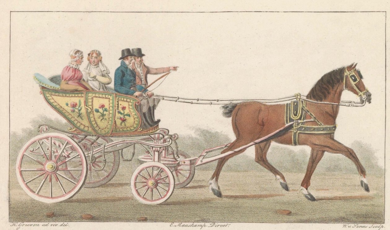 Zaans speelwagentje, 1824 door Willem van Senus