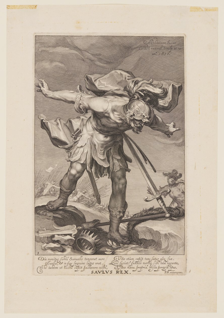 Saulus Rex, uit Zondaars van het Oude en Nieuwe Testament door Willem van Swanenburgh