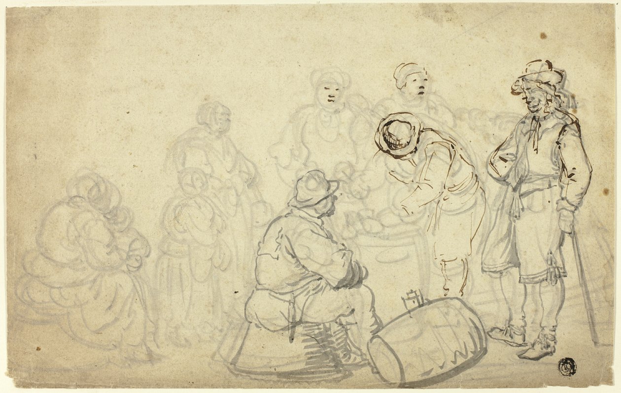 Boeren Scène door Willem van de Velde I