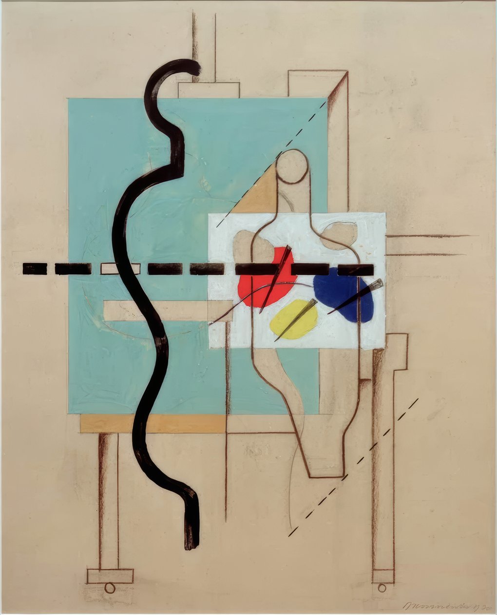 De schilder door Willi Baumeister