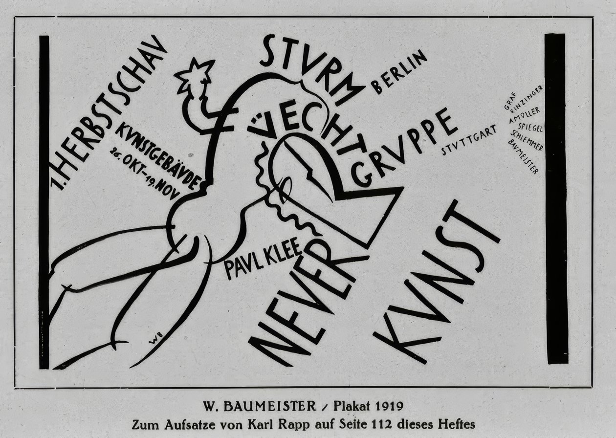 Poster  door Willi Baumeister