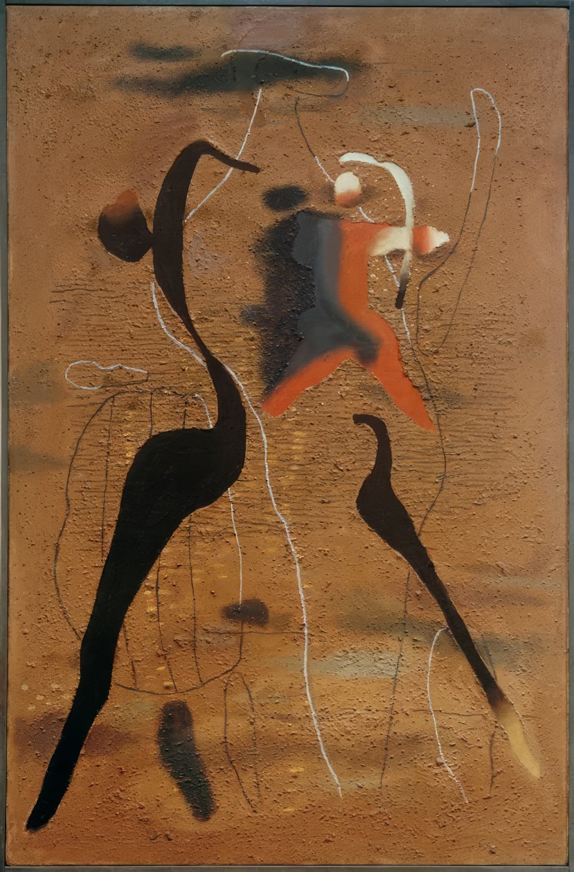 Stappende figuur door Willi Baumeister