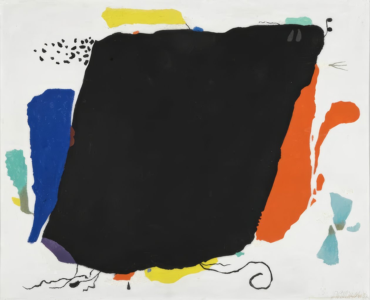 Zwart spook door Willi Baumeister