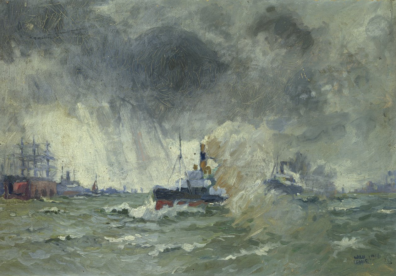 Noorse loodsboot door Willi Otto Max Lange