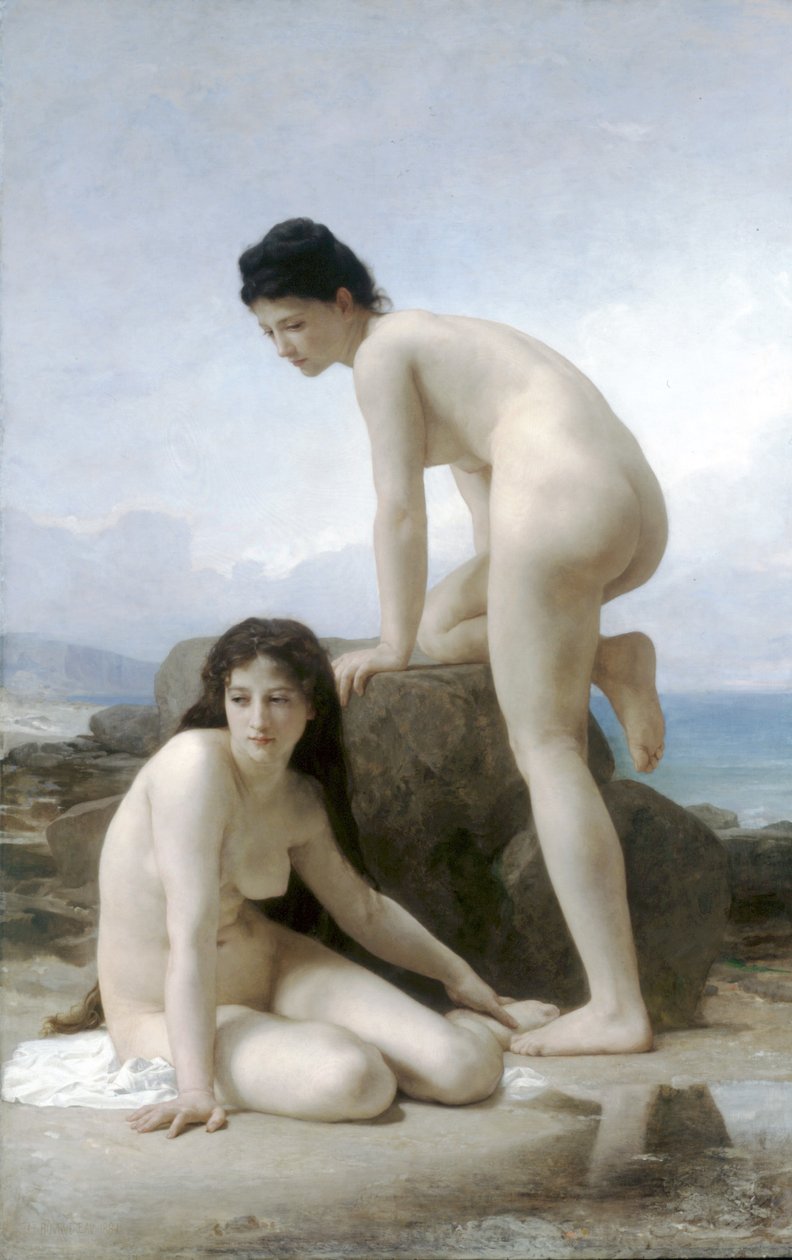De twee baders door William-Adolphe Bouguereau