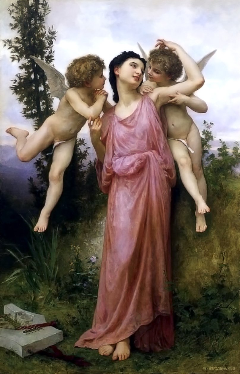 Tedere Woorden door William Adolphe Bouguereau