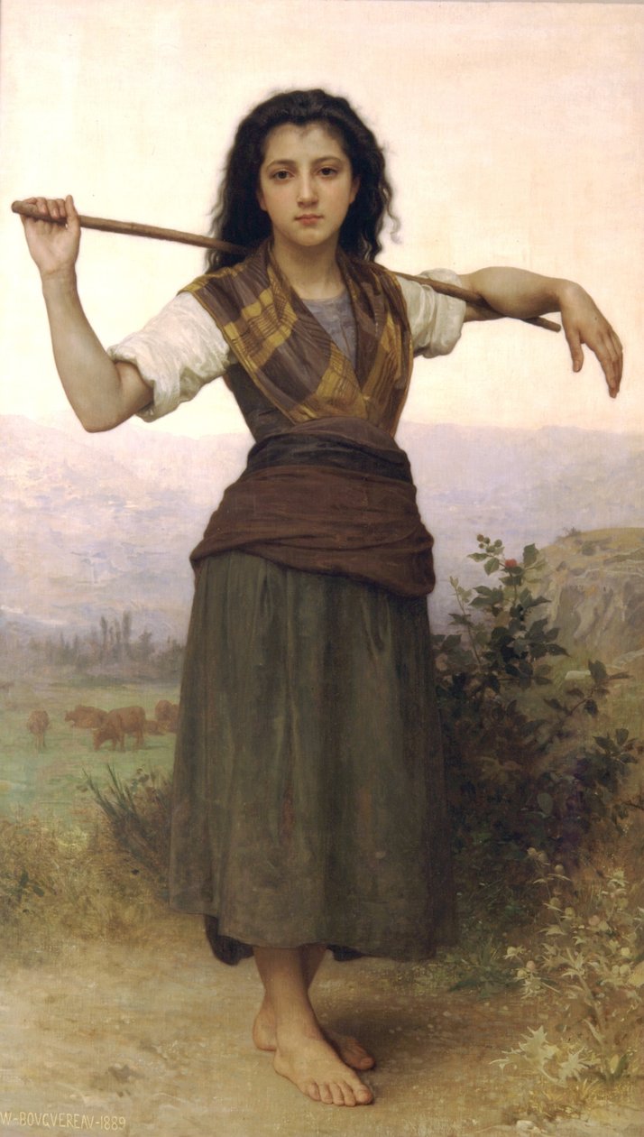 De Herderin door William-Adolphe Bouguereau